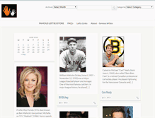 Tablet Screenshot of famouslefties.com